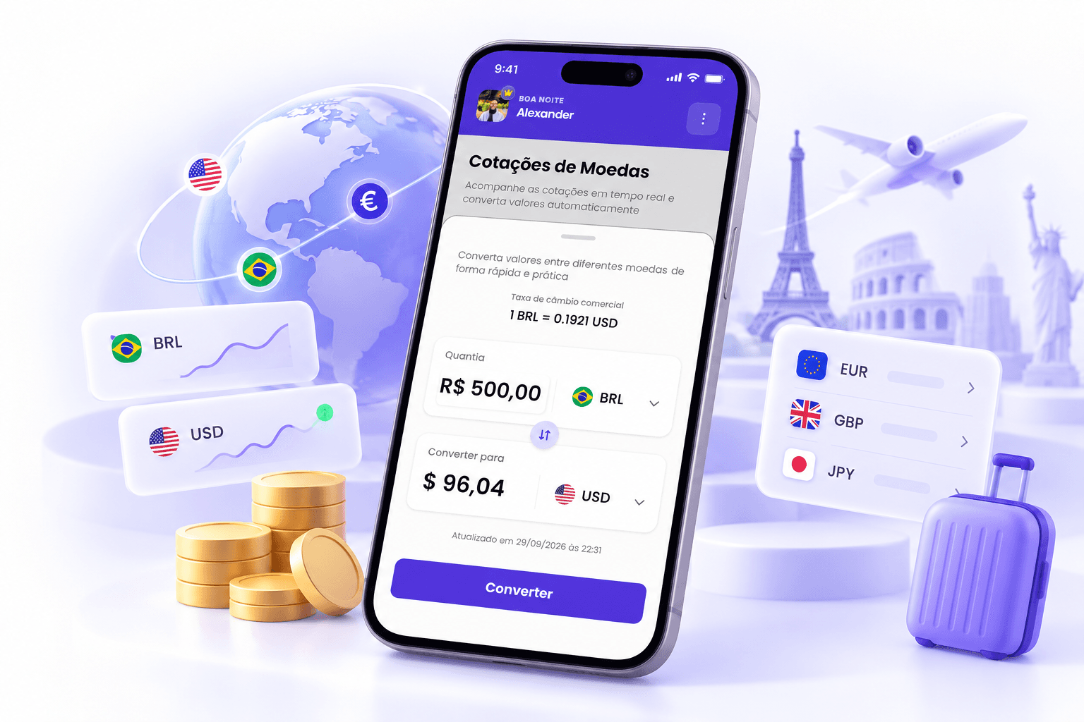 Câmbio comercial atualizado